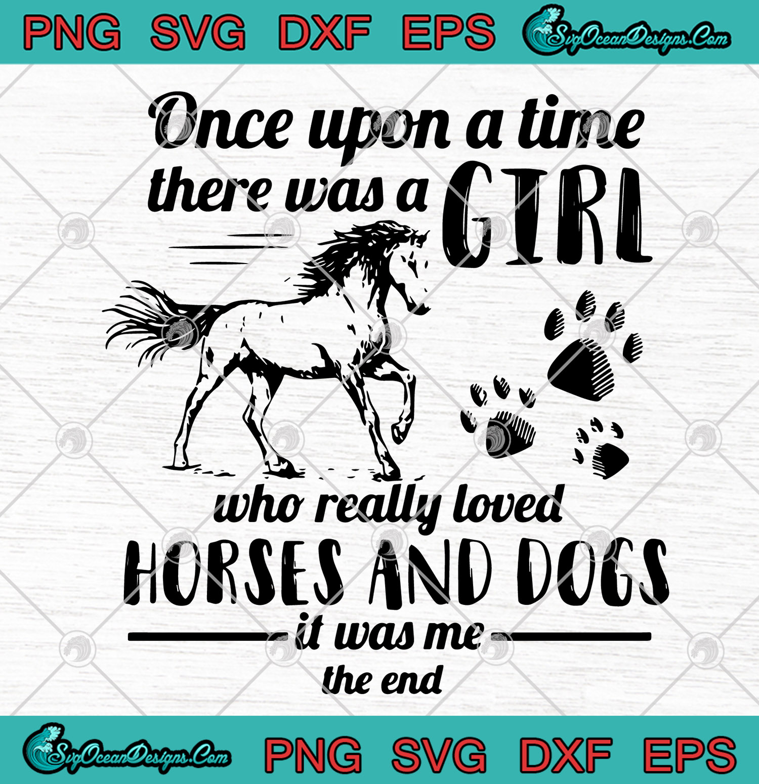 Targa In Latta Decorativa 'Once Upon A Time There Was A Girl Who Really Loved Horses', 30,5 X 40,6 Cm, Alluminio