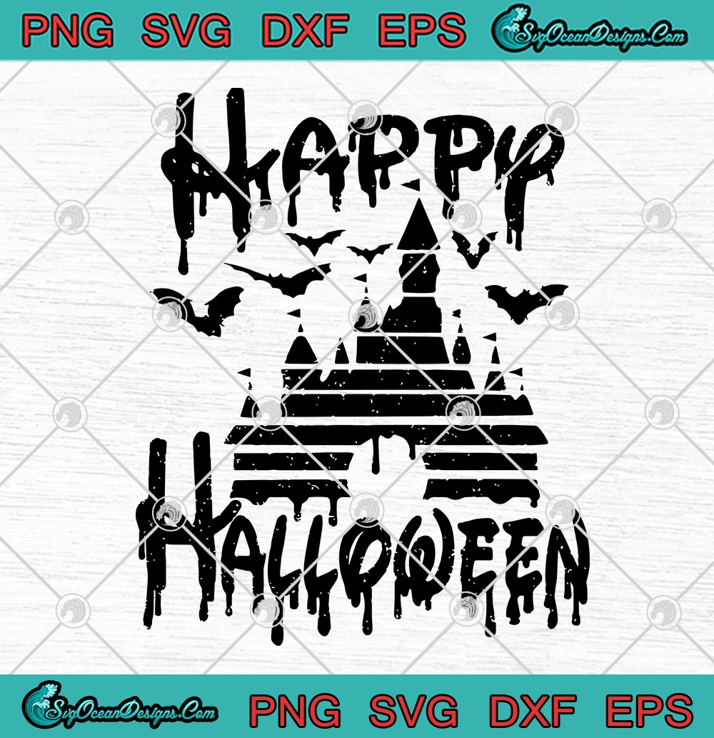Disney Castle Happy Halloween SVG PNG EPS DXF SVG - Funny Disney