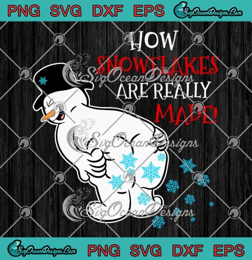 Snowman How Snowflakes Are Really Made Svg Funny Christmas Costume Svg