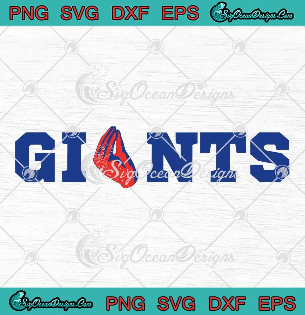 Tommy Devito Hand Giants Nfl Svg New York Giants Svg Italian Hand