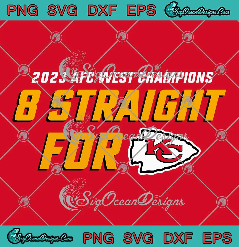 Afc West Champions Svg Straight For Kansas City Chiefs Svg Png