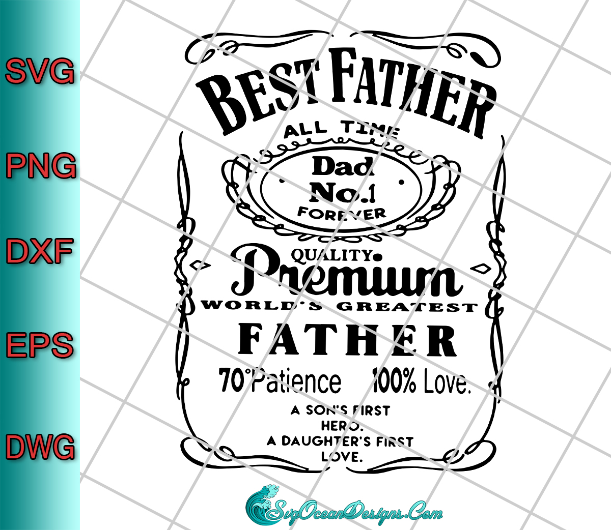 Download Best Father All Time Dad No.1 Forever Svg Png Dxf Eps, Cut ...