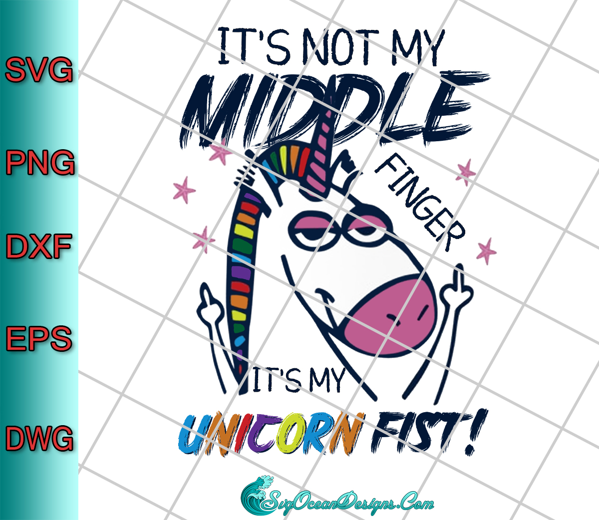 Download It S Not My Middle Finger It S My Unicorn Fist Svg Png Eps Dxf Unicorn Svg Designs Digital Download PSD Mockup Templates