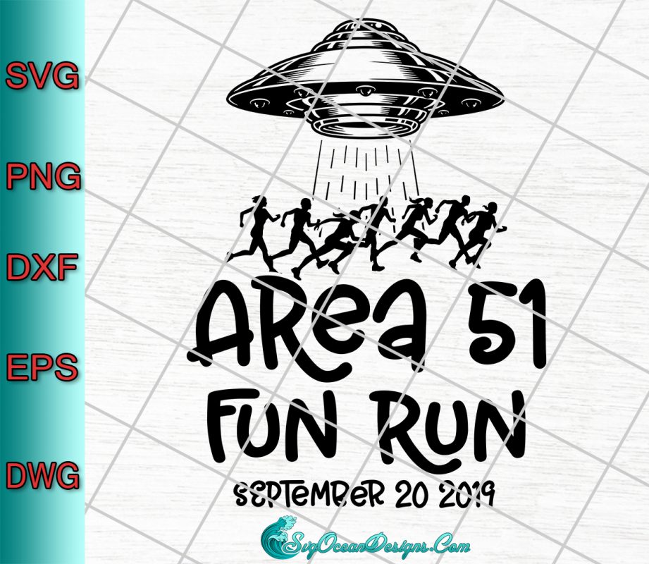 Area 51 5k Fun Run Svg , Png