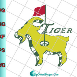 Tiger Golf Svg Png, Cricut cut file, Silhouette cutting file