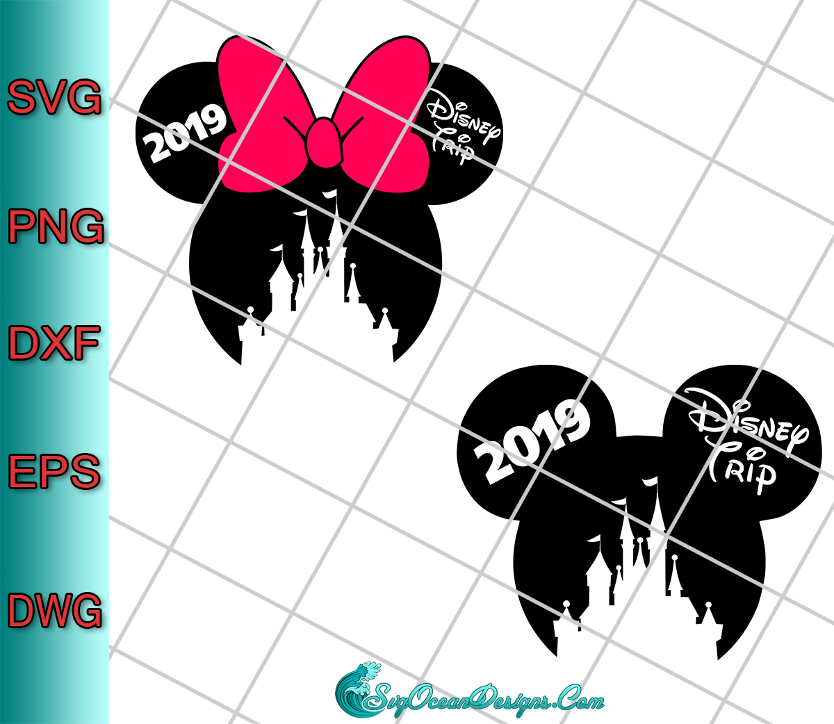 Nền-Recovered Mickey Mouse and Mickey Minnie Svg Png Dxf Eps Digital Download, Disney Svg, Cricut cut file, Silhouette cutting file - SVG c