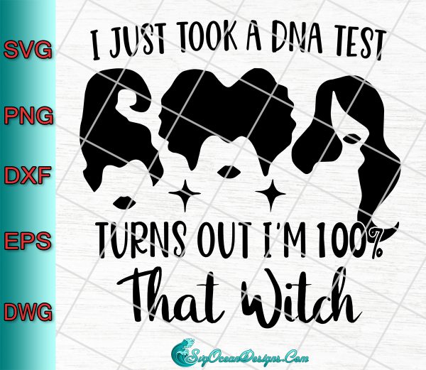 Just Took A DNA Test Turns Out Im 100 That Witch Svg