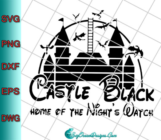 Castle Black Home Of The Night's Watch Svg Png Eps Dxf, Cut File