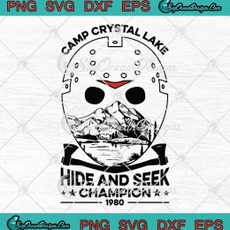 Camp Crystal Lake Hide And Seek Champion 1980 Svg Png Eps Dxf