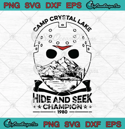 Camp Crystal Lake Hide And Seek Champion 1980 Svg Png Eps Dxf