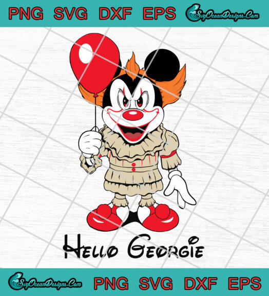 Hello georgie Mickey svg png