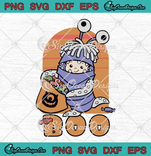 Disney PIXAR Monster Inc BOO Halloween Svg Png Eps Dxf Digital Download