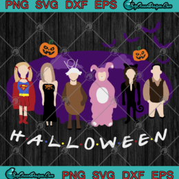 Friends Halloween Party Svg Png Eps Dxf-The One with the Halloween Party svg png