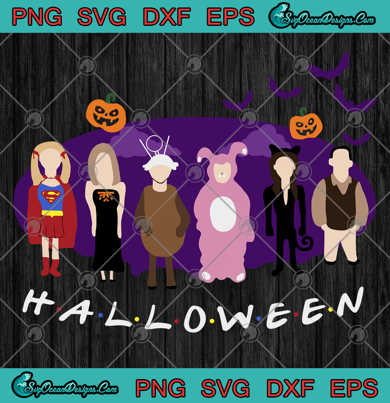Download Friends Halloween Party Svg Png Eps Dxf The One With The Halloween Party Svg Png Designs Digital Download