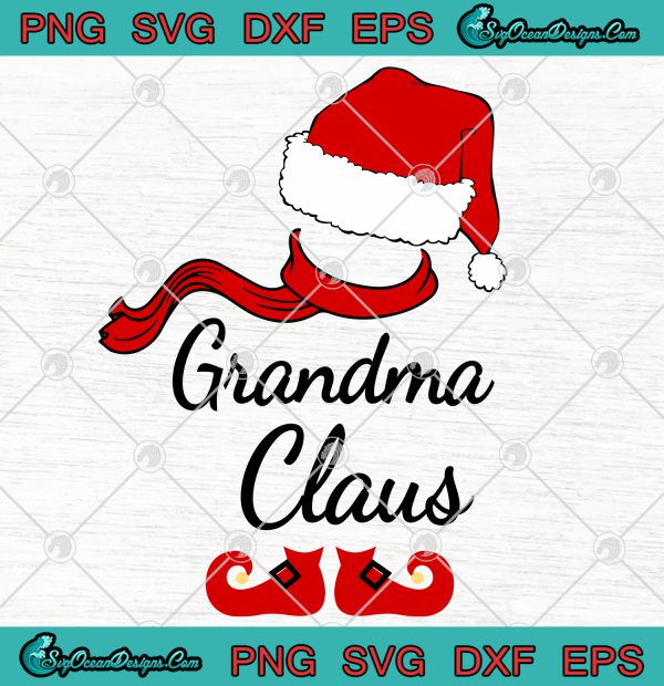 Grandma Claus Svg png