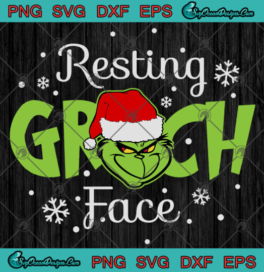 Resting Grinch Face SVG PNG