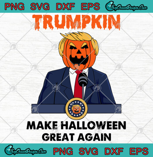 Trumpkin Make Halloween Great Again svg png