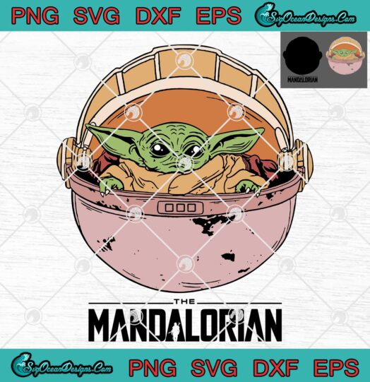 Baby Yoda The Mandalorian svg png