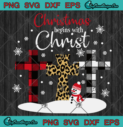 Christmas Begins With Christ svg png