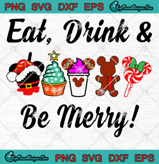 Eat Drink And Be Merry Svg png