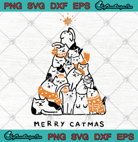 Merry Catmas svg png