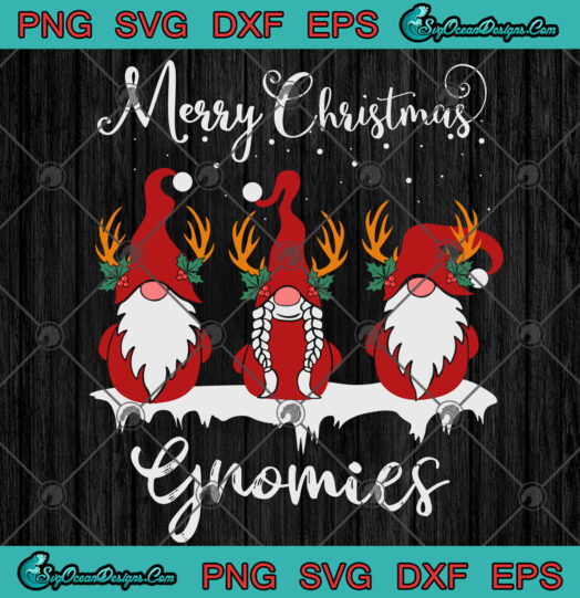 Merry Christmas Gnomies SVG PNG EPS DXF
