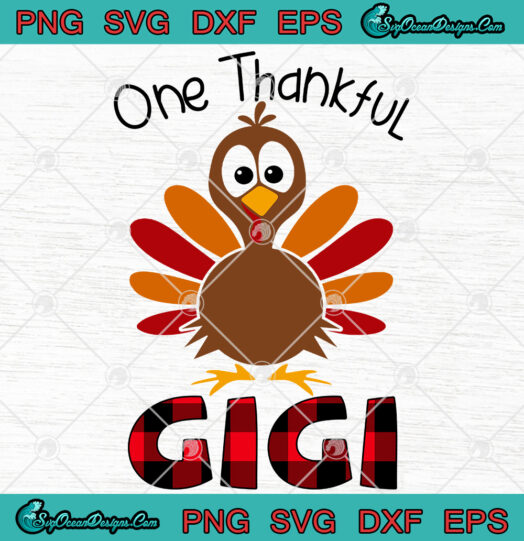 One Thankful Gigi svg png