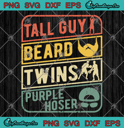 Tall Guy Beard Twins Purple Houser svg png
