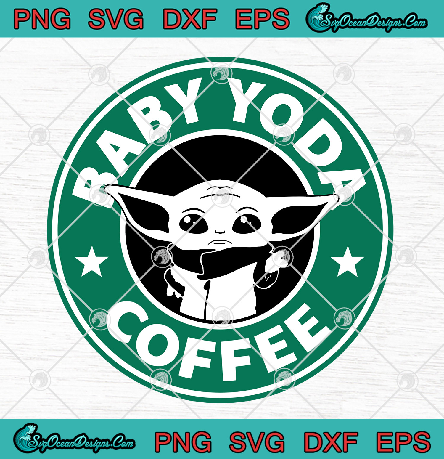 Download Baby Yoda Starbucks Coffee Logo SVG PNG-Star Wars The Mandalorian Baby Yoda SVG PNG EPS DXF ...