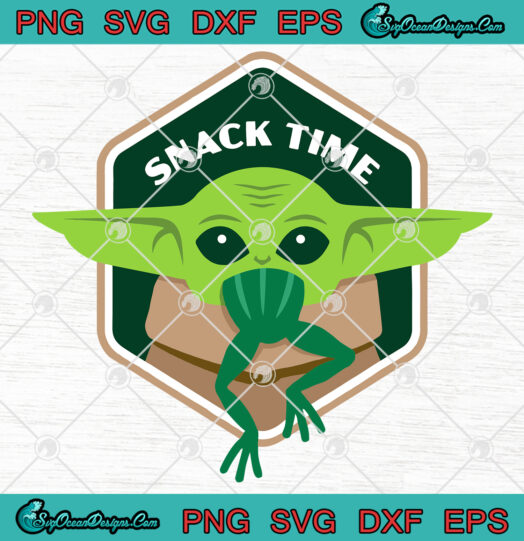 Baby Yoda Snack Time SVG PNG