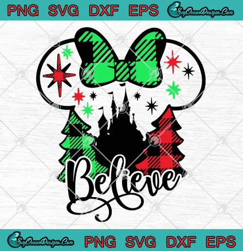 Belive Disney Christmas PNG SVG EPS DXF Vector Cricut File Svg-Belive ...