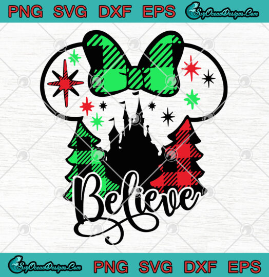 Belive Disney Christmas PNG SVG EPS DXF Vector Cricut file svg Belive Christmas Svg Png