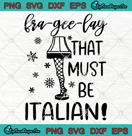 Fra Gee Lay That Must Be Italian PNG SVG EPS