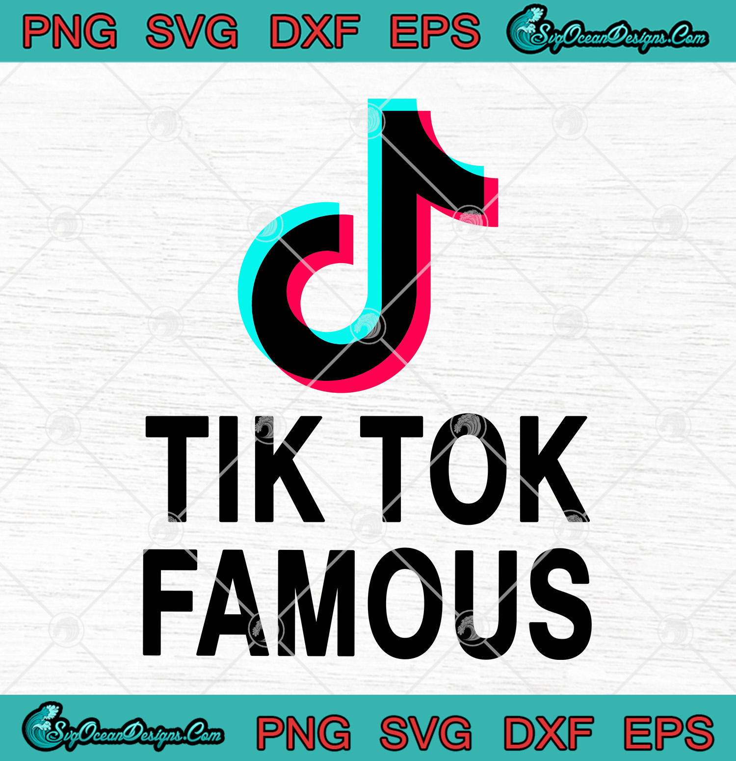 Download Tik Tok Famous SVG PNG EPS DXF Cricut file silhouette ...