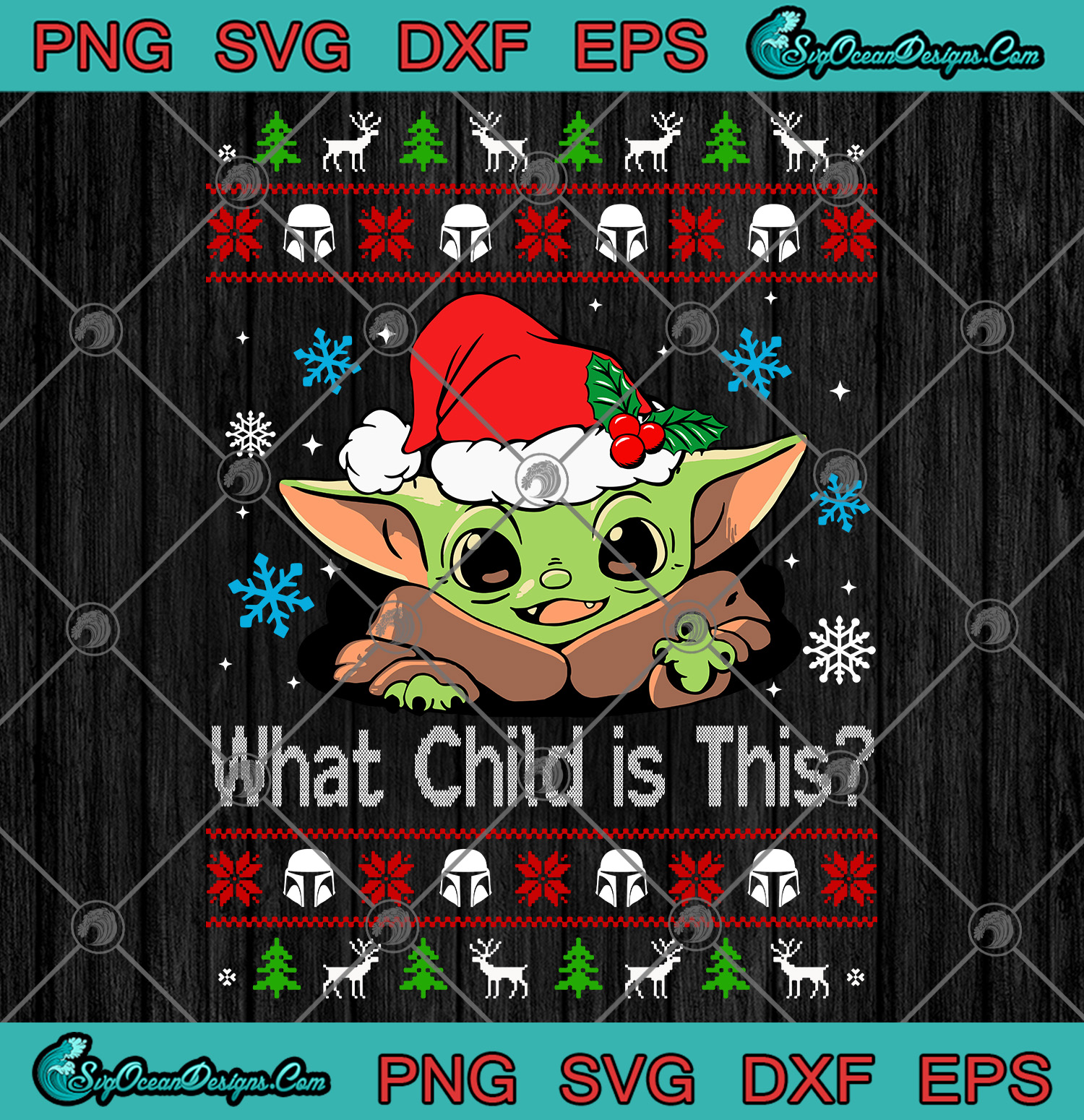Download What Child is This Baby Yoda Christmas The Mandalorian SVG ...