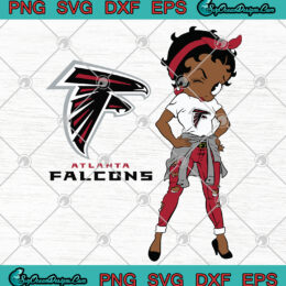 Betty Boop Atlanta Falcons SVG PNG EPS DXF -Atlanta Falcons SVG PNG