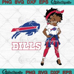 Betty Boop Buffalo Bills SVG PNG EPS DXF -Buffalo Bills SVG PNG