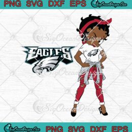 Betty Boop Philadelphia Eagles SVG PNG EPS DXF - Philadelphia Eagles SVG PNG