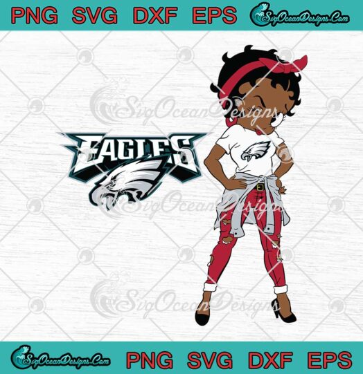 Betty Boop Philadelphia Eagles SVG PNG EPS DXF - Philadelphia Eagles SVG PNG