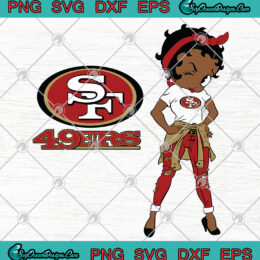 Betty Boop San Francisco 49ers SVG PNG EPS DXF - San Francisco 49erss SVG PNG