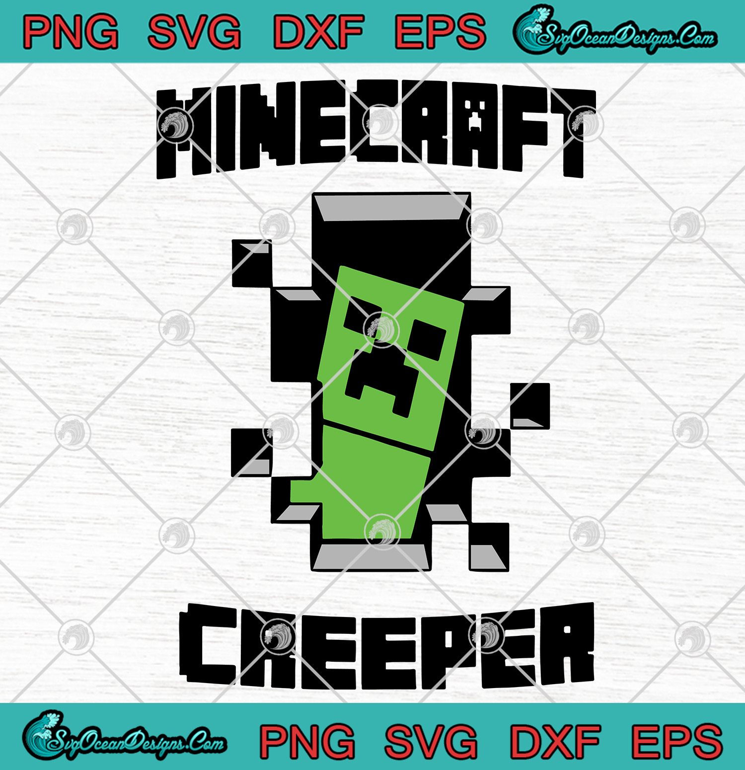 Minecraft Creeper svg-Craft Creeper-Cool Creeper-Minecraft vector SVG