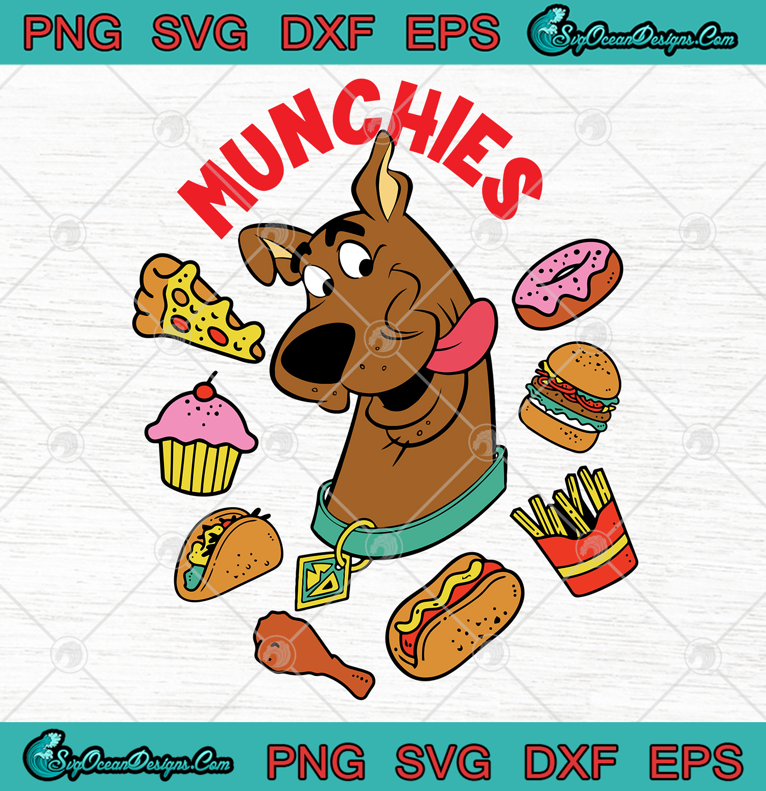 Scooby Doo Munchies Svg Png Eps Dxf Art Vector Designs Digital Download