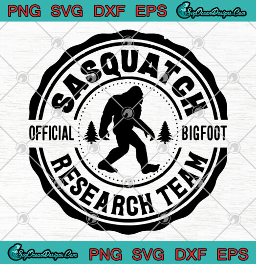 Sasquatch Official bigfoot Research Team SVG PNG