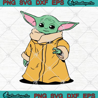 Star Wars Yoda Baby The Child Cartoon Poses SVG PNG EPS DXF-Baby Yoda SVG