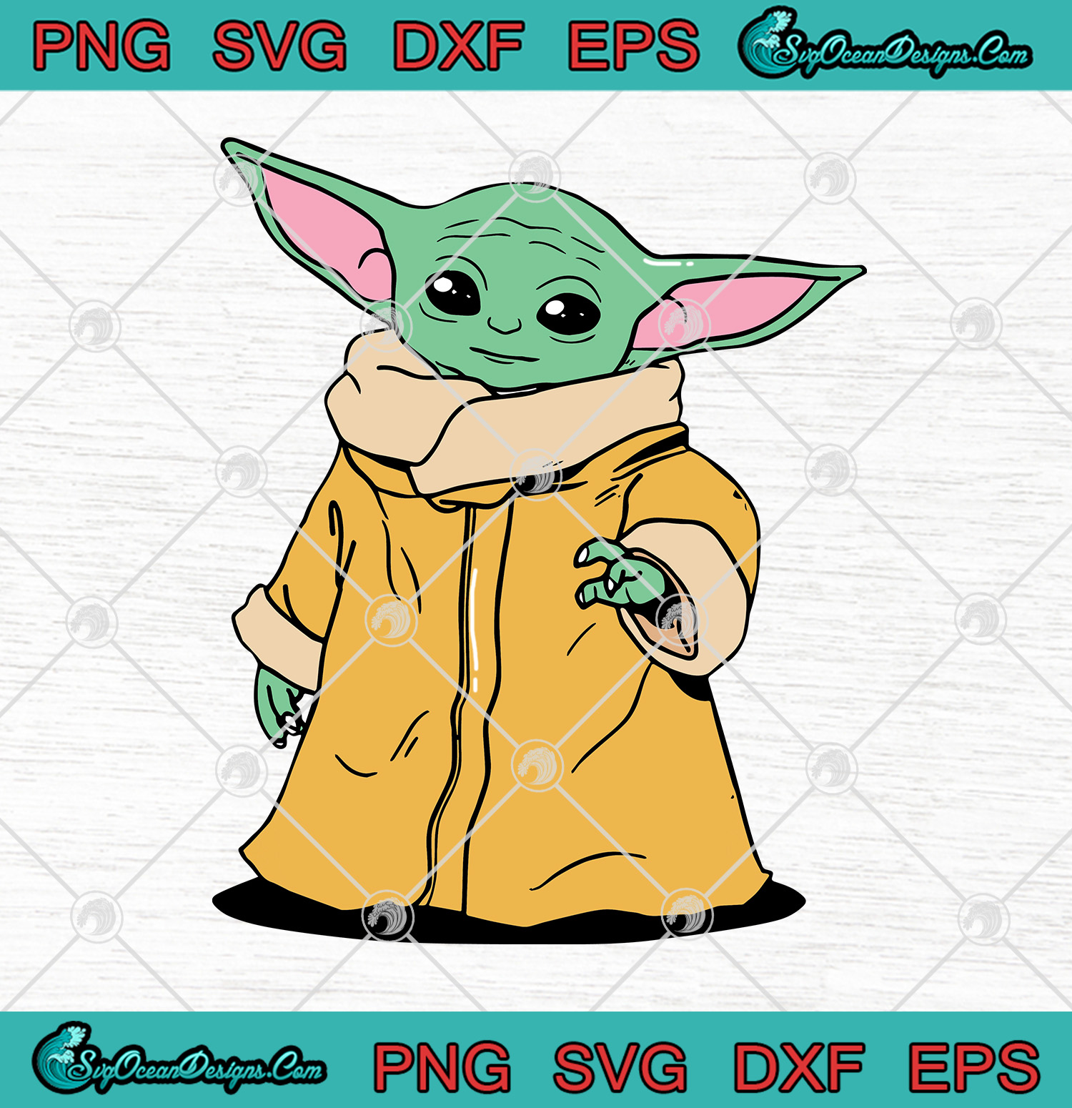 Download Star Wars Yoda Baby The Child Cartoon Poses SVG PNG EPS DXF-Baby Yoda SVG - Designs Digital Download