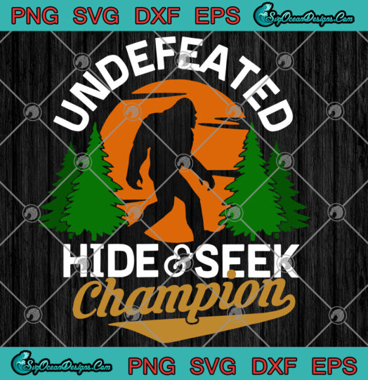 Undefeated Hide And Seek Champion SVG PNG