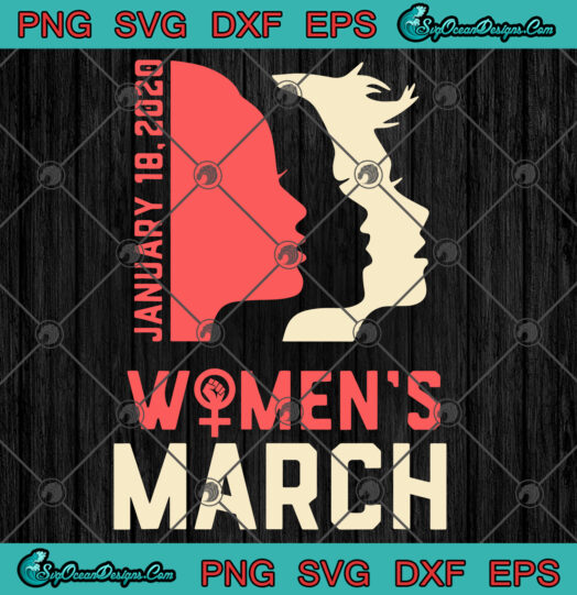 Womens March January 18 2020 SVG PNG