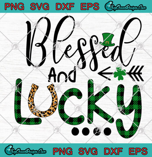 Blessed And Lucky svg png