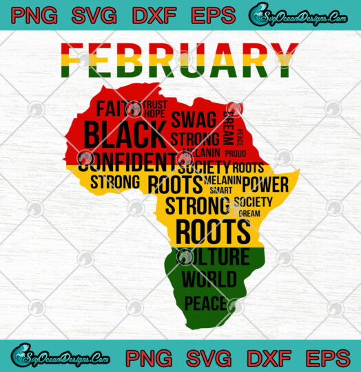 February Black History Month SVG