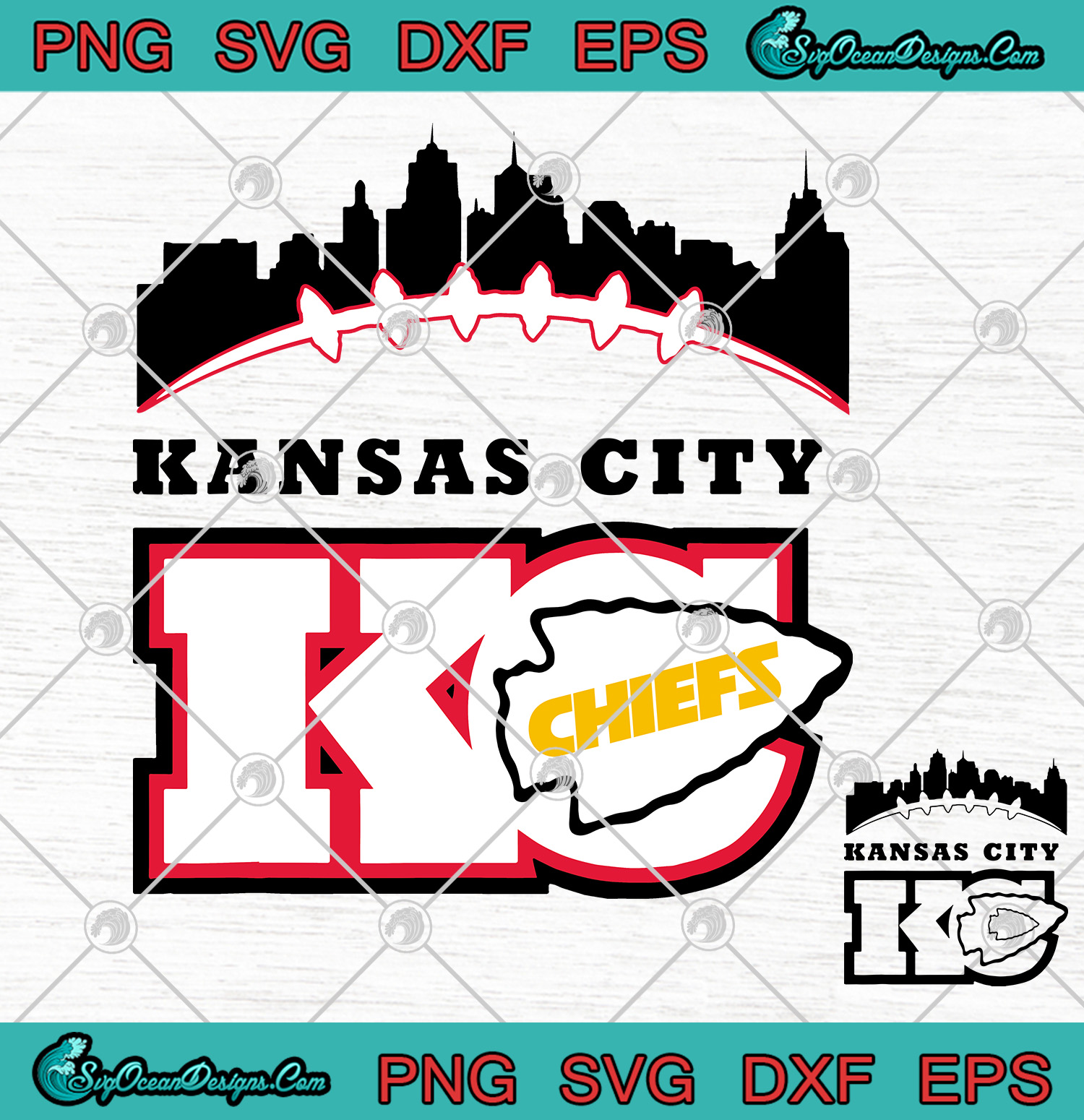 Download Kansas City Chief logo SVG PNG - Kansas City Football Fans SVG - Designs Digital Download